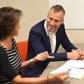 faculty in a teaching consultation